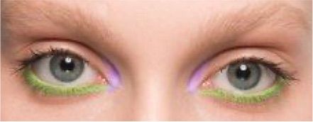 green undereye makeup