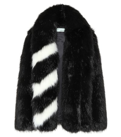 Off-White - Faux fur coat | Mytheresa