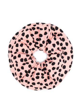 Shop pink & black WAUW CAPOW by BANGBANG polka dot scrunchie with Express Delivery - Farfetch