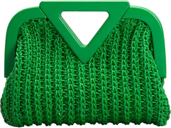 Green Knit Handbag