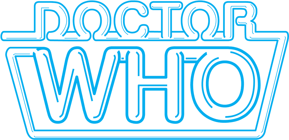 fifth doctor logo light blue