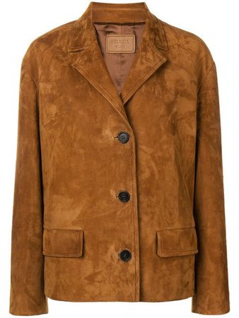 Prada Classic Leather Jacket - Farfetch