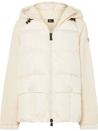 Quilted Down Jacket - White