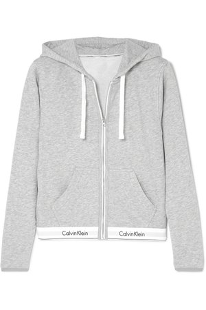 Calvin Klein Underwear | Cotton-blend jersey hoodie | NET-A-PORTER.COM