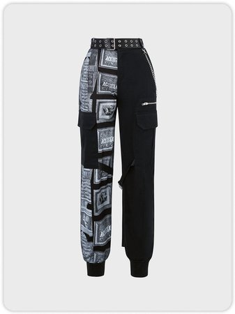 Street trendy overalls Abstract Pants | Bottoms | Kollyy Women Pants Black Polyester Pants | kollyy