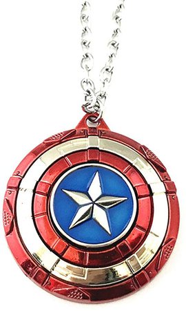 Amazon.com: HBSWUI TV Movies Show Original Design Quality Anime Cosplay Jewelry Cartoons Metal Superhero Captain Americ Necklace Gifts for Men Woman: Clothing