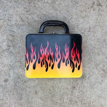 Flame tin lunchbox 🔥🔥🔥 - Depop