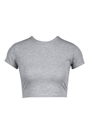 Cropped Capped Sleeve T-Shirt | Boohoo