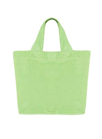 Corduroy Market Tote Bag Plain Pale Green – FAITHFULL THE BRAND AU