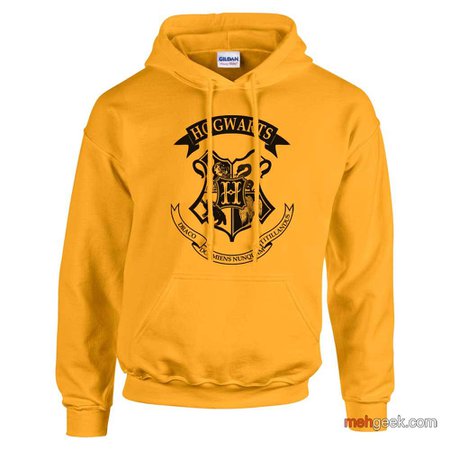 Hogwarts Crest Unisex Pullover Hoodie / Hooded Sweatshirt PA Crest – Meh. Geek