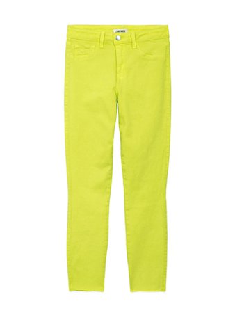 Margot High Rise Skinny Jean in Citron| L'Agence Official Site