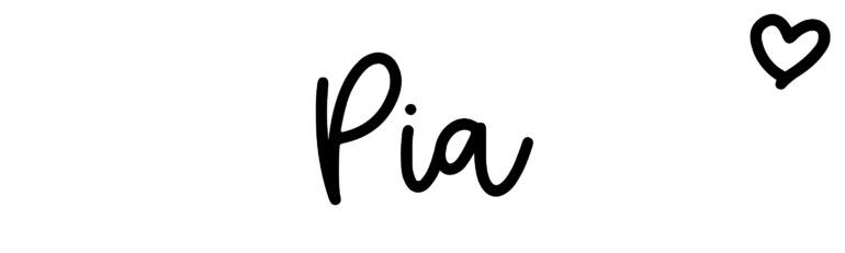 Pia - Click Baby Names