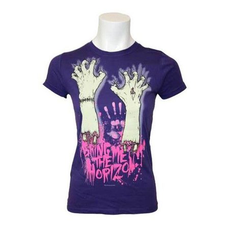 emo band merch shirt purple - Google Search