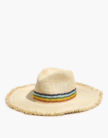 Madewell x Biltmore® Wide-Brimmed Rainbow Straw Hat