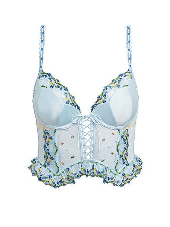 Midsummer Heart Embroidered Bustier - Victoria's Secret