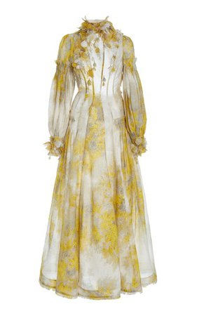 Botanica Printed Linen-Silk Maxi Dress By Zimmermann | Moda Operandi