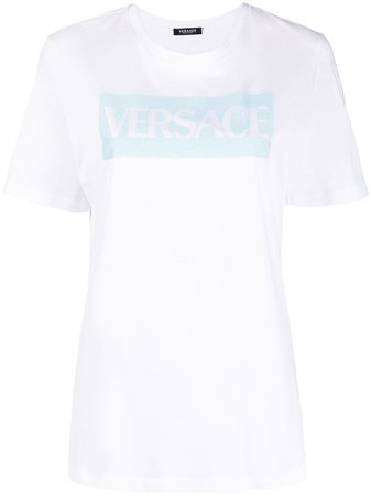 Versace Box Logo Print T-shirt - Farfetch