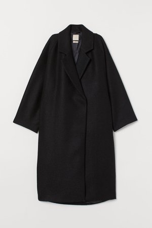 Knee-length Wool-blend Coat - Black - Ladies | H&M US