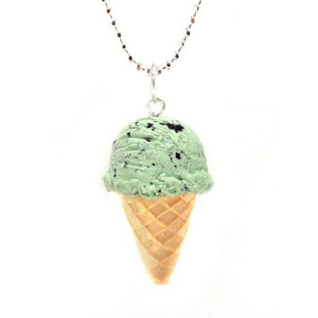 ice cream necklace green