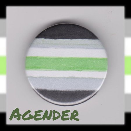 Agender Pride 1 button badge | Etsy