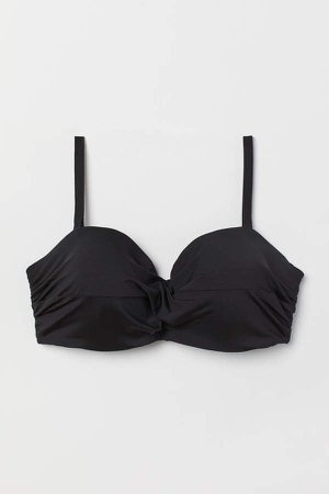 H&M+ Balconette Bikini Top - Black