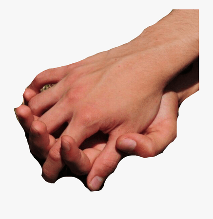 Tan Hands Holding Each Other