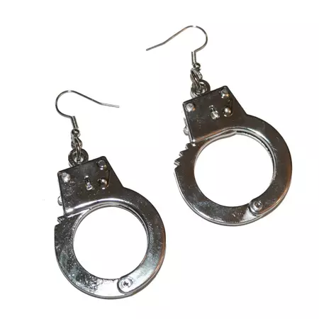 Mini Handcuff Earrings Vintage Charms Working Handcuff Punk - Etsy Australia