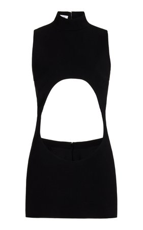 Cutout Mock Neck Mini Dress By Mônot | Moda Operandi