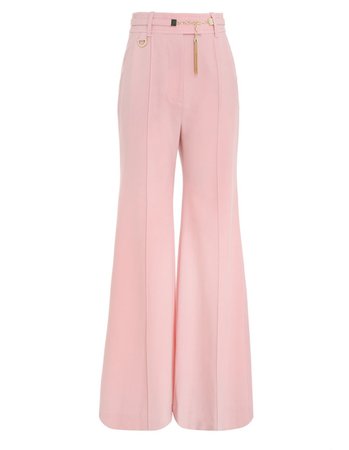Wide Leg Trouser pastel pink pants Zimmermann