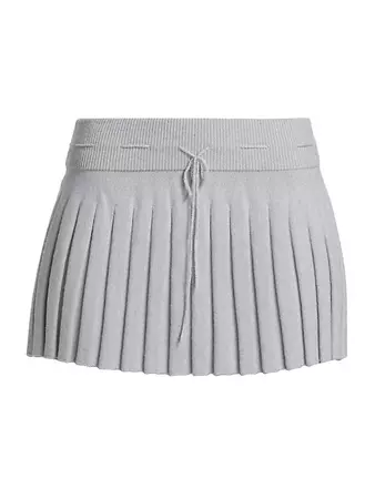 Shop GUIZIO Cielo Pleated Miniskirt | Saks Fifth Avenue