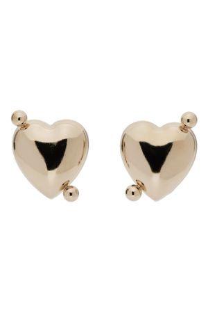 JUSTINE CLENQUET SSENSE Exclusive Gold Sasha Earrings
