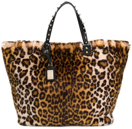leopard print tote bag