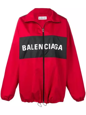 Balenciaga Zipped Logo Jacket - Farfetch