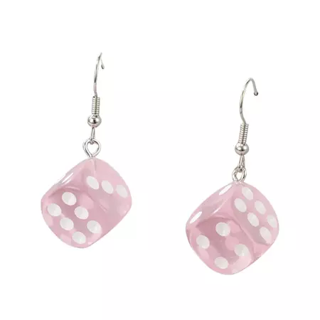 Pink 50s Style Dice Dangle Earrings – Dorothea's Closet Vintage