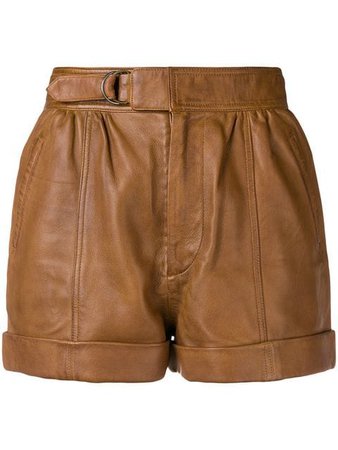 Zadig&Voltaire Fashion Show short leather shorts