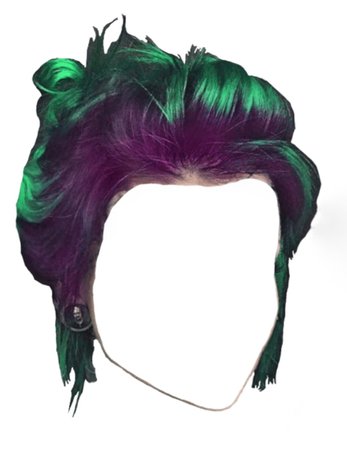 pink green hair