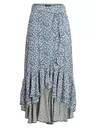 Shop Polo Ralph Lauren Floral Wrap Skirt | Saks Fifth Avenue