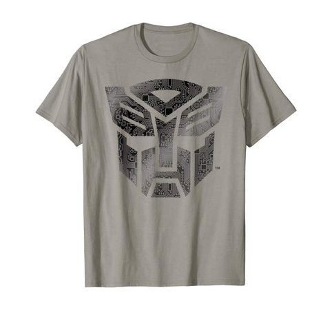 Amazon.com: Transformers Autobot Shield Cyber Pattern T-Shirt: Clothing