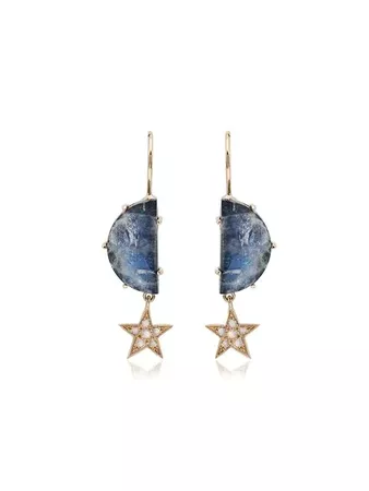 Andrea Fohrman Crescent Star Earrings