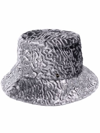 Flapper Textured Metallic Bucket Hat - Farfetch