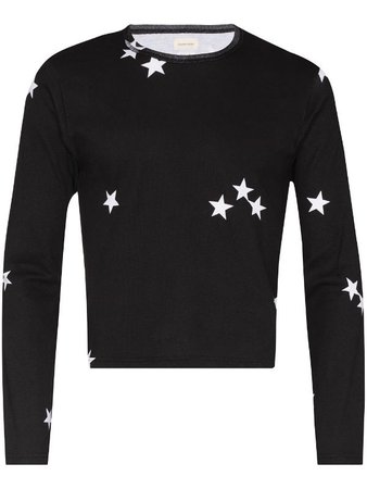 stefan cooke star print long sleeve t-shirt