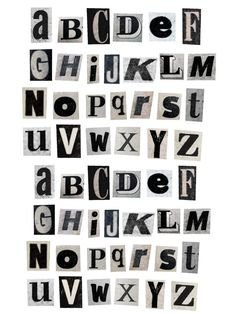 magazine cutout letters