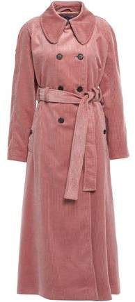 Double-breasted Cotton-corduroy Trench Coat