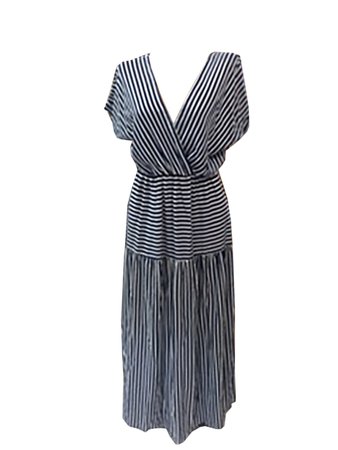 kaakaa stripe maxi dress