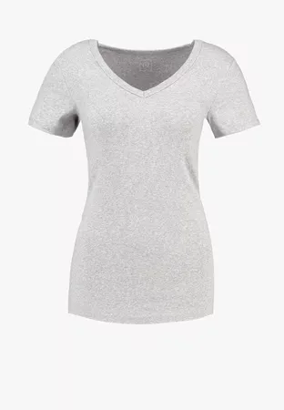 GAP TEE - Basic T-shirt - heather grey - Zalando.co.uk