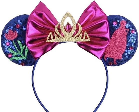 CLGIFT Frozen Inspired Minnie Ears Headband, Anna Minnie Ears (Anna)