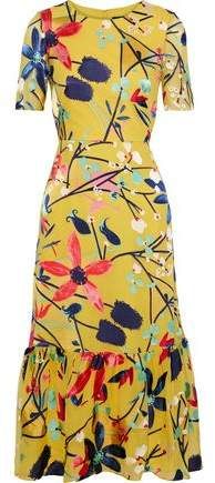 Lorna Floral-print Fil Coupe Chiffon Midi Dress