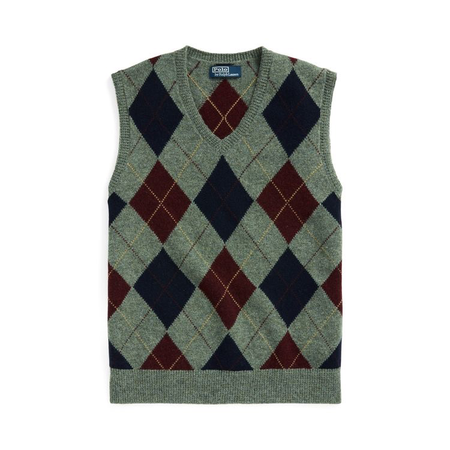 Polo Ralph Lauren Argyle Wool Sweater Vest