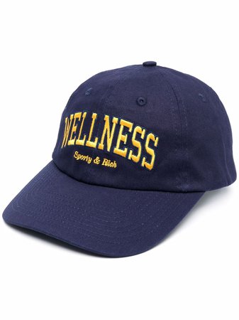 Sporty & Rich Wellness Ivy Embroidered Cap - Farfetch