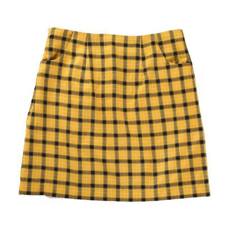Yellow Plaid Mini Skirt – Streetgarm